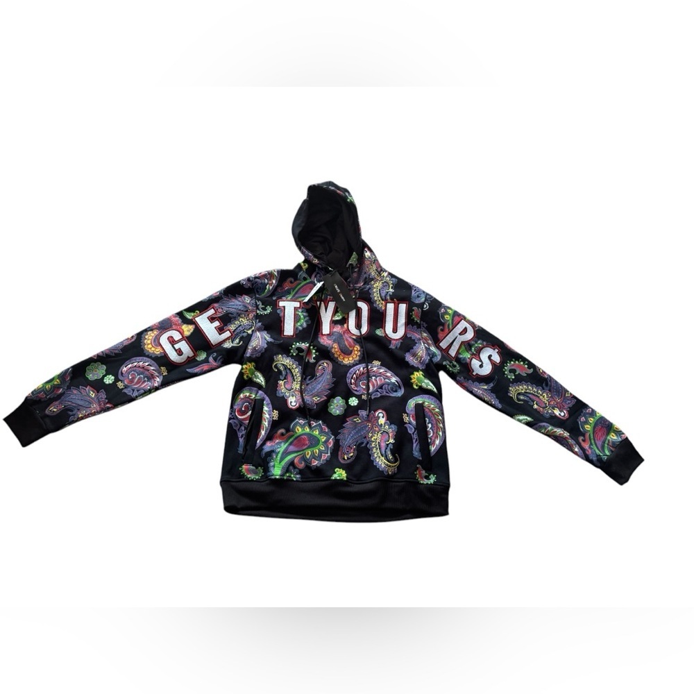 Get Yours American Spirit Hoodie Create 2MRW Black Colorful New w Tags Sz Large